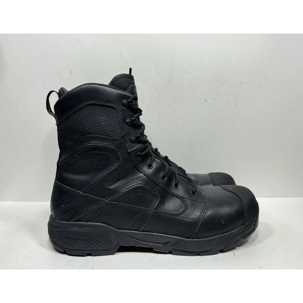 Red Wing Exos Lite 2455 Black Work‎ Boots Safety Toe Men's Size 12 D Waterproof